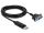 DeLOCK 66281 Serien-Kabel Schwarz 1,8 m RS-232 USB Typ-A