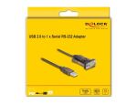 DeLOCK Adapter USB 2.0 Typ-A zu 1 x Seriell RS-232 D-Sub 9 Pin Stecker mit Schrauben 1,5 m