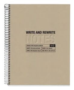 Miquelrius ECO Design Notizbuch A4 120 Blätter Beige