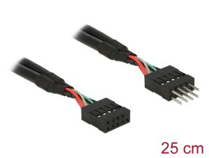 USB Verl. Delock Pinheader 10Pin -> 10Pin St/Bu 0.25m