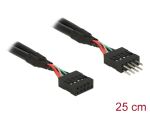 USB Verl. Delock Pinheader 10Pin -> 10Pin St/Bu 0.25m