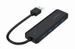 Gembird UHB-U3P4P-02 Schnittstellen-Hub USB 3.2 Gen 1 (3.1 Gen 1) Type-A 5000 Mbit/s Schwarz