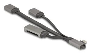 DeLOCK 64303 Schnittstellen-Hub USB 3.2 Gen 1 (3.1 Gen 1) Type-C 5000 Mbit/s Grau