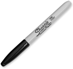Sharpie Marker Fein Rundspitze schwarz 2er Blister