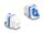 DeLOCK Keystone Modul RJ45 Buchse zu LSA Cat.6A werkzeugfrei mit blauen Drehverschluss
