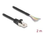DeLOCK Kabel RJ50 Stecker zu offenen Kabelenden S/FTP 2 m...