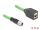 DeLOCK M12 Kabel X-kodiert 8 Pin Stecker zu RJ45 Buchse PUR (TPU) 0,5 m