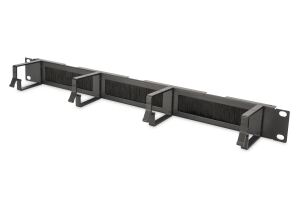 Digitus Kabelrangierpanel mit Bürstenleisten für 483 mm (19")-Schränke, 1HE