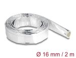 DELOCK Kabelschlauch aus Glasfasergeflecht und Alu 2m x 16mm