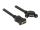 DELOCK HDMI Kabel Ethernet A -> A Bu/Bu 0.25m 110° Einbau