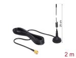 DELOCK GSM-Antenne SMA 3dBi Standfuß 2.00m UMTS