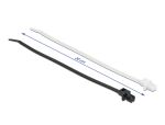 DELOCK Kabelbinder mit flachem Kopf L 200 x B 4,8 mm 100 Stk