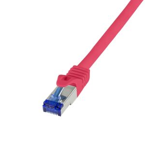 LogiLink C6A024S Netzwerkkabel Rot 0,5 m Cat6a S/FTP (S-STP)