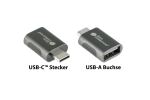 Alcasa USB-AD302 Kabeladapter USB 3.2 Gen.1 USB 3.0 Anthrazit