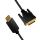 LogiLink CV0131 Videokabel-Adapter 2 m DisplayPort DVI Schwarz