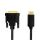 LogiLink CV0131 Videokabel-Adapter 2 m DisplayPort DVI Schwarz