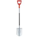 WOLF-Garten ASP-D Spaten Stahl Rot, Edelstahl