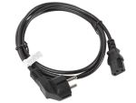 Lanberg CA-C13C-10CC-0018-BK Stromkabel Schwarz 1,8 m C13-Koppler CEE7/7