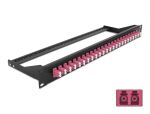 DeLOCK 19″ LWL Patchpanel 24 Port LC Duplex violett