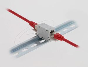DELOCK RJ45 Kupplung CAT.6A Buchse zu Buchse grau