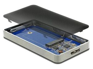 DELOCK ext. Gehäuse M.2 Key B 42mm SSD > USB-MicroB Buchs