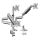 LogiLink BP0052 Flachbildschirm-Tischhalterung 81,3 cm (32") Tisch/Bank Metallisch