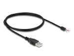 DeLOCK Kabel USB 2.0 Typ-A Stecker zu 4 x offene Kabelenden 1 m schwarz