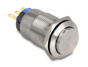 DELOCK Drucktaster zum Einbau 19mm 3xLötanschluss
