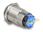DELOCK Drucktaster zum Einbau 19mm 3xLötanschluss