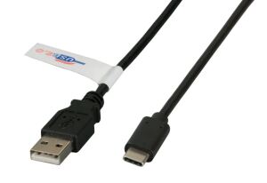 EFB Elektronik K5258SW.1 USB Kabel USB 2.0 1 m USB A USB C 0,48 Gbit/s Schwarz
