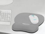 DeLOCK Ergonomisches Mauspad mit Handballenauflage grau 245 x 206 mm