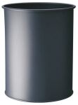 Durable Waste basket metal round 15 Silber