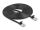 DELOCK Patchkabel gewinkelt RJ45 S/FTP Cat6 7,5m Schwarz
