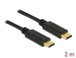 DELOCK Kabel USB C > C E-Marker 5A 2.0m schwarz