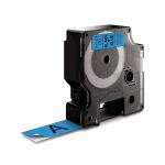 DYMO Original D1-Etikettenband | schwarz auf blau | 19 mm x 7 m | selbstklebendes Schriftband | für LabelManager-Beschriftungsgerät