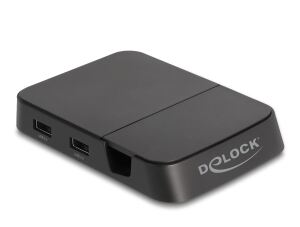 DeLOCK Smartphone Dockingstation 4K mit integrierter Halterung - HDMI / USB / Hub / SD / Micro SD für Android oder Windows