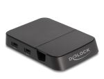 DeLOCK Smartphone Dockingstation 4K mit integrierter Halterung - HDMI / USB / Hub / SD / Micro SD für Android oder Windows