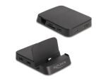 DeLOCK Smartphone Dockingstation 4K mit integrierter Halterung - HDMI / USB / Hub / SD / Micro SD für Android oder Windows