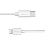 MediaRange MRCS215 USB Kabel USB 2.0 1 m USB C USB C/Lightning 0,48 Gbit/s Weiß