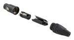 Equip 3-polige XLR Kabelbuchse, Schwarz