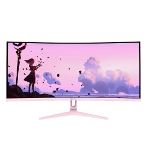 Arozzi Nova 34″ Curved Computerbildschirm 86,4 cm (34") 3440 x 1440 Pixel 4K Ultra HD LED Pink