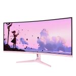 Arozzi Nova 34″ Curved Computerbildschirm 86,4 cm (34") 3440 x 1440 Pixel 4K Ultra HD LED Pink