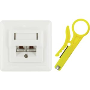 Schwaiger TDU2628532 Steckdose RJ-45 Weiß