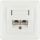 Schwaiger TDU2628532 Steckdose RJ-45 Weiß
