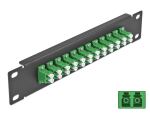 DELOCK 10" LWL Patchpanel 12 Port LC Duplex...