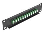 DELOCK 10" LWL Patchpanel 12 Port LC Duplex...