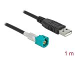 DELOCK Kabel HSD Z Stecker zu USB 2.0 Typ-A Stecker 1 m