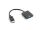 Lanberg AD-0002-BK Videokabel-Adapter 0,2 m VGA (D-Sub) DisplayPort Schwarz