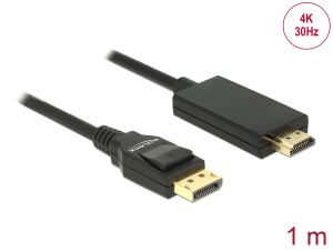 DELOCK Displayport Kabel DP -> HDMI St/St 4K 1.00m schwarz