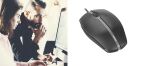 CHERRY GENTIX SILENT Kabelgebundene Maus, Schwarz, USB